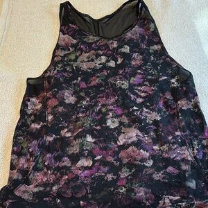 Lululemon- Floral Mesh Women's Top size 6 ( no size tag )